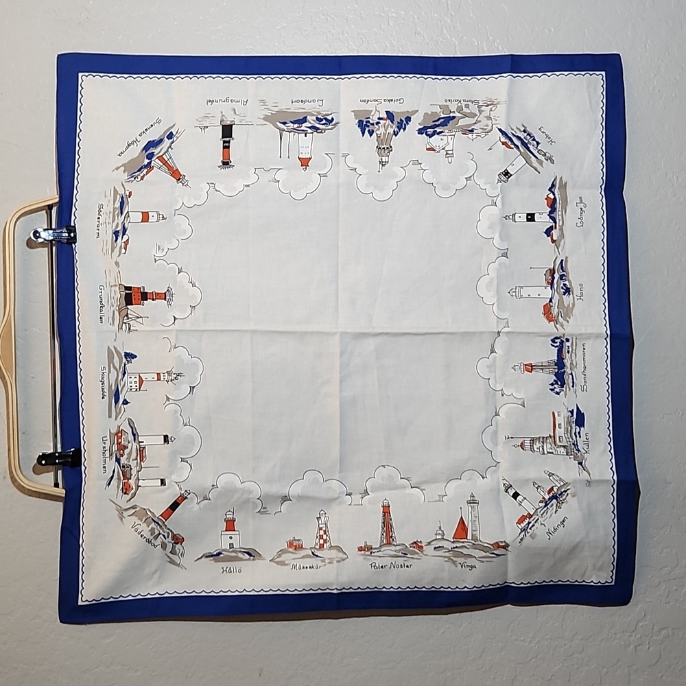 SWEDEN Souvenir Cotton Tea Towel